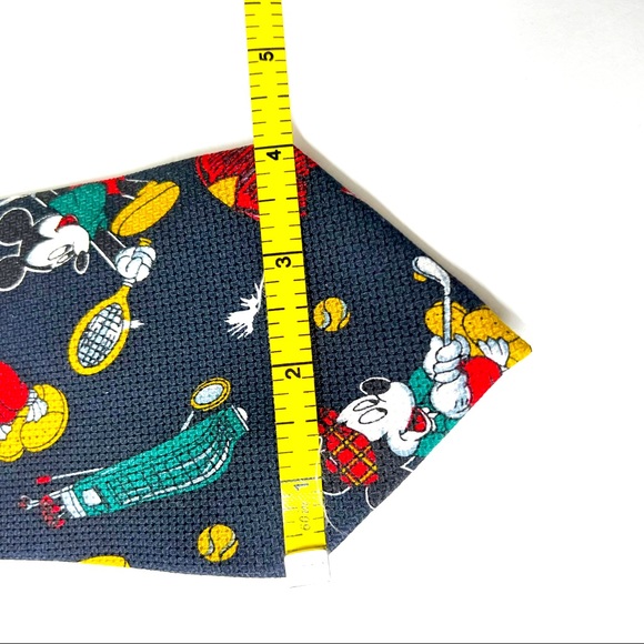 MICKEY MOUSE Disney GOLF TENNIS Sports Silk TIE golfing - Picture 4 of 7